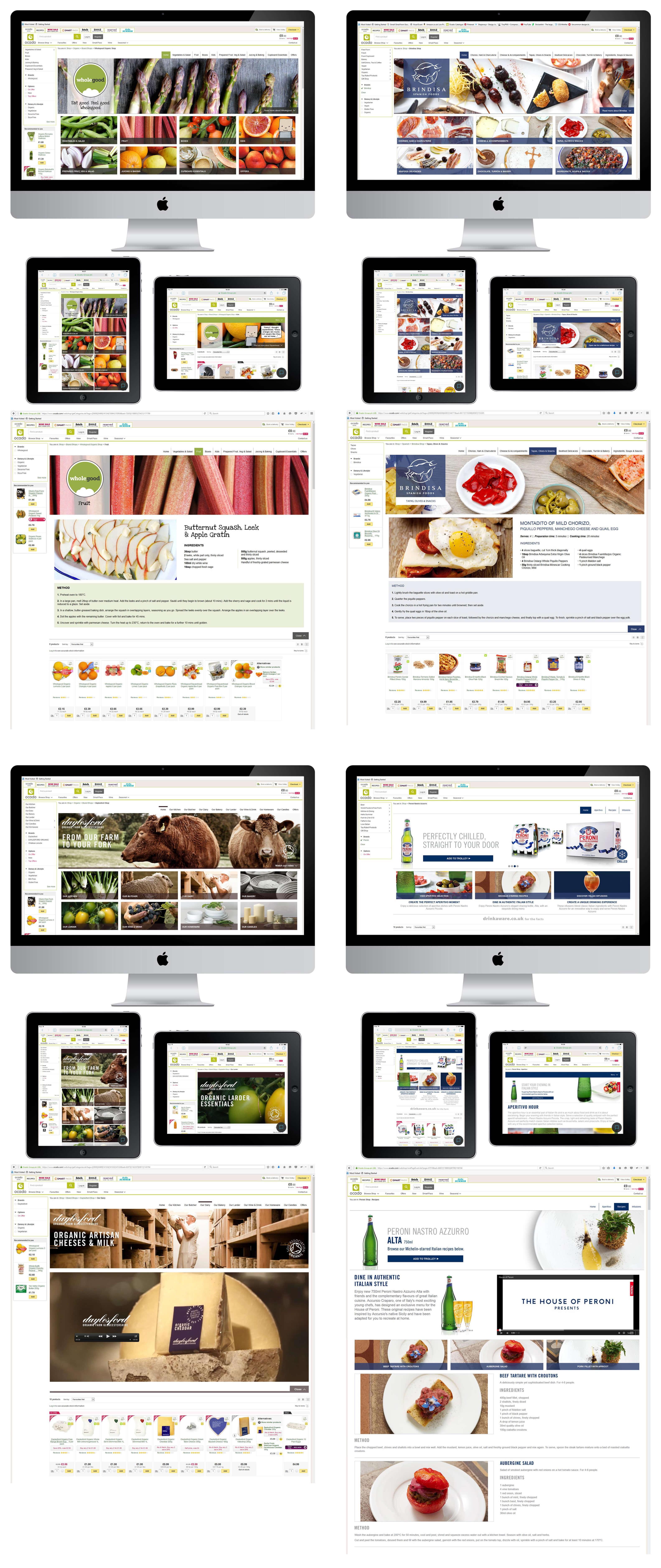 Wholegood microsite shop design & development