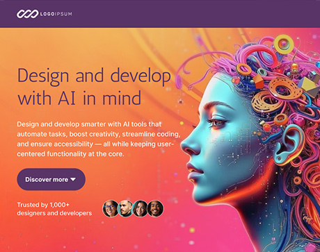 Gen-Infinity landing page design